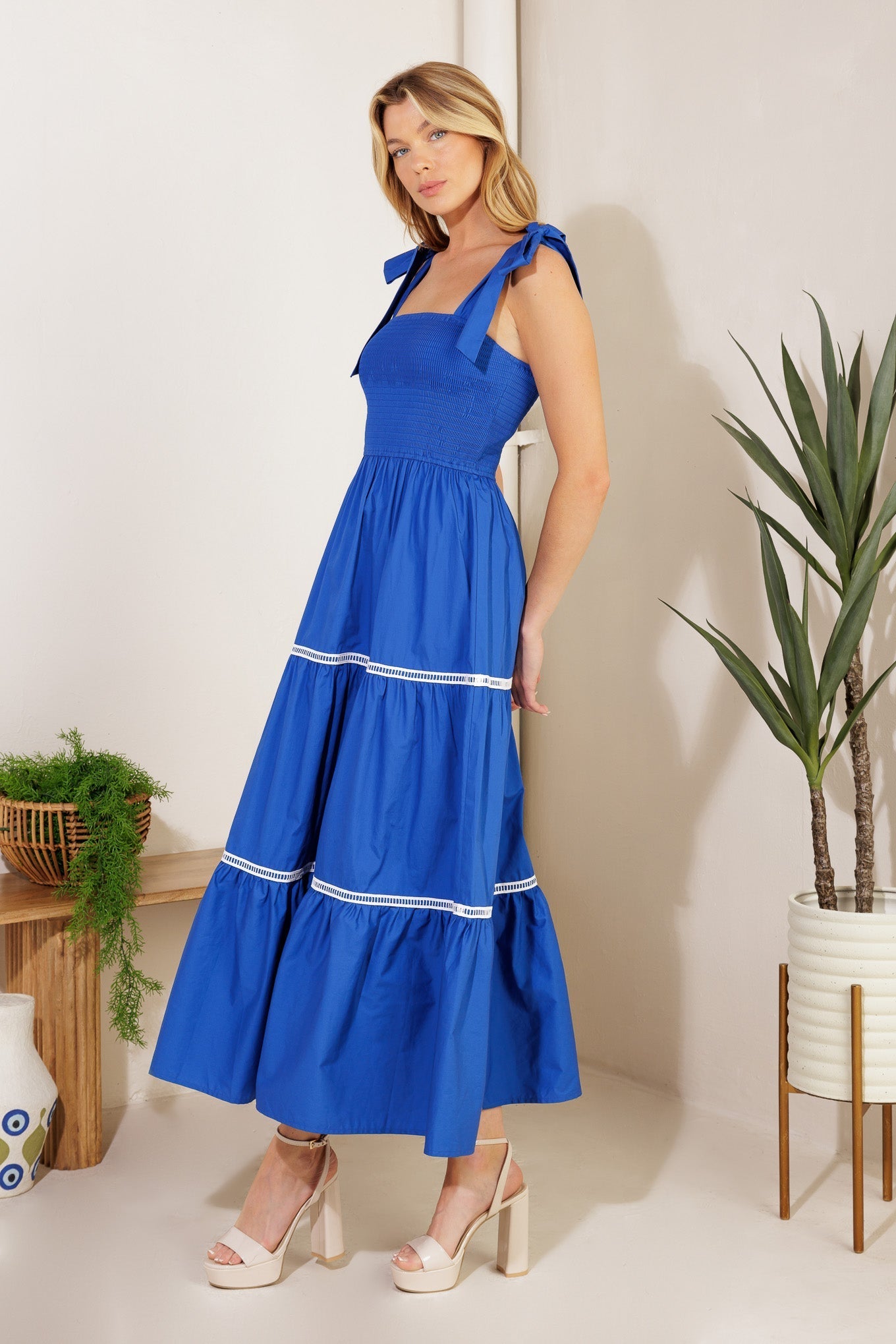 BETTER THAN EVER POPLIN MIDI DRESS Flying Tomato